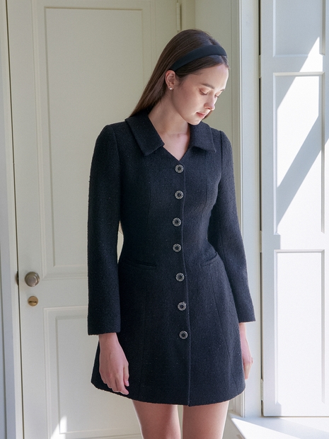 KASEY TWEED ONEPIECE_BLACK