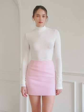CLASSIC TWEED MINI SKIRT_PINK