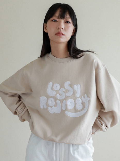 Lossy 1984 Handstitch Sweatshirt_beige