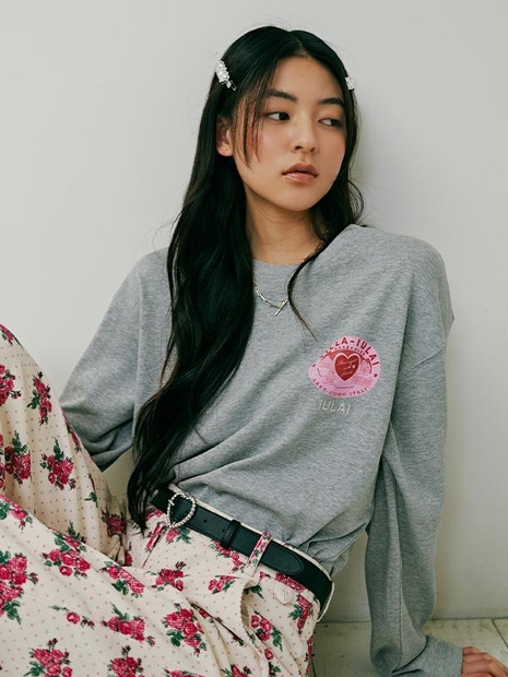 Sunkist T-shirt Melange grey