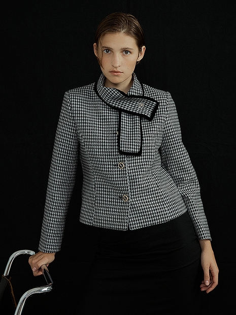 Velour Point Check Jacket (check)