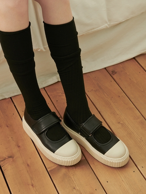 IS_231609 Milly Maryjane Sneakers (Black)