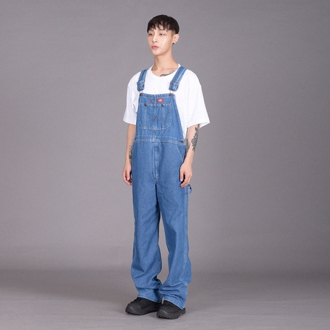 디키즈 인디고 빕 오버롤 8396