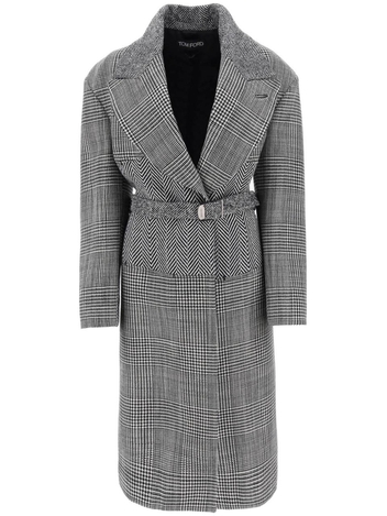 톰 포드 Tom ford cashmere patchwork coat CP1579 FAX1083