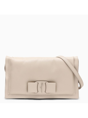 페라가모 Ferragamo Viva Bow bone-coloured shoulder bag 0745832LE