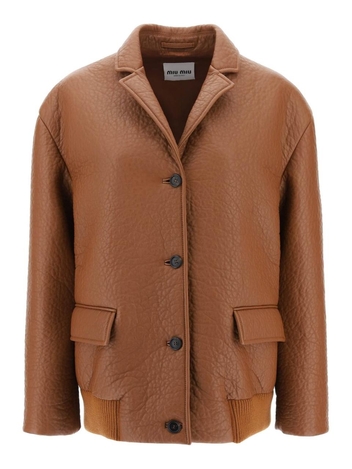 미우미우 Miu miu nappa leather oversized blouson jacket MPV866 13TK