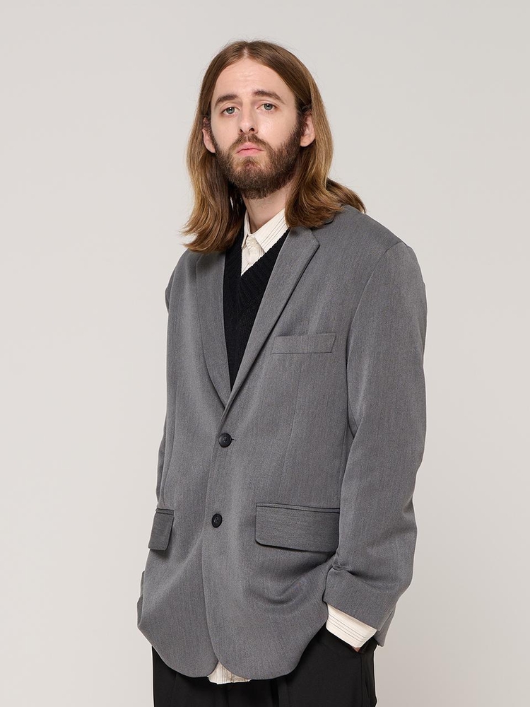 SEMI OVER BLAZER (GRAY)