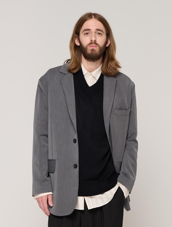 SEMI OVER BLAZER (GRAY)