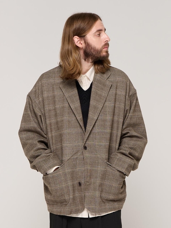 GLEN CHECK BLAZER (BEIGE)