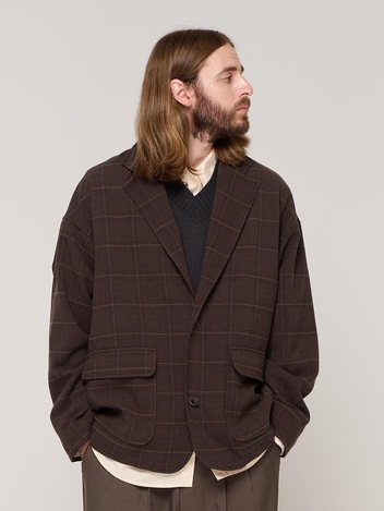 GLEN CHECK BLAZER (BROWN)