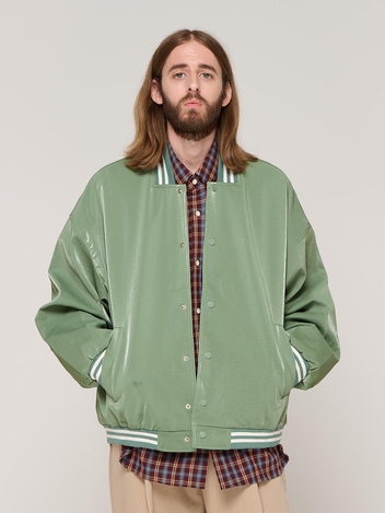 CB COATING VARSITY JACKET (GREEN)