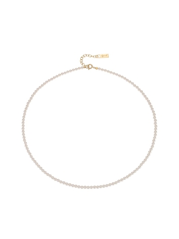 SILVER 스와 비드 목걸이(3mm)_JAEN3F011