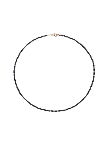 14K 블랙 비드 목걸이(2mm)_JAEN3F041