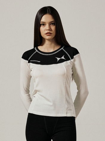 CT SYMBO LONG SLEEVELESS [BLACK]