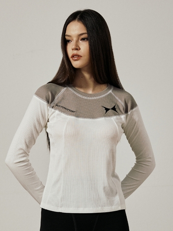 CT SYMBO LONG SLEEVELESS [L/BEIGE]