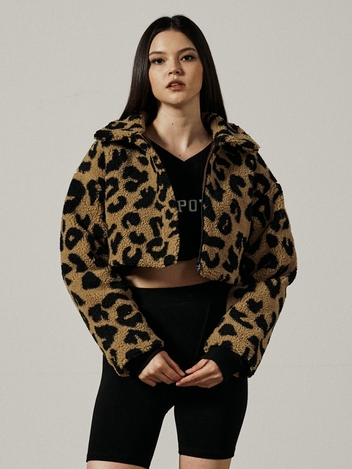 NEOPAD BOA CROP JACKET [BROWN]