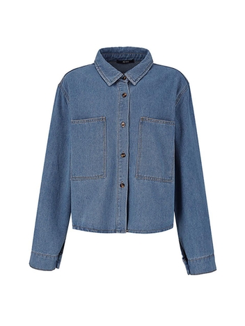 23 FW 여성 투포켓 데님 셔츠 (LT-INDIGO)
