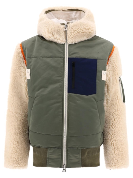 사카이 Faux fur insert jacket 23-03220M526