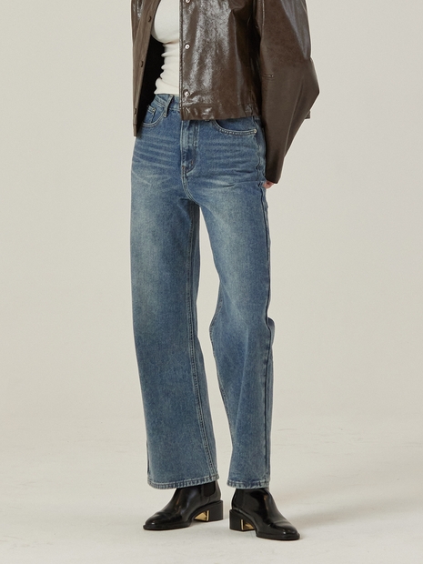 STRAIGHT PANTS [INDIGO]
