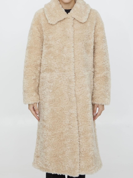 자케 Kelly shearling coat J2330.C16_BISQUIT