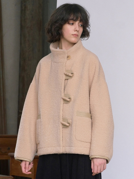 [12/12 순차배송] High Neck Duffle Shearing Coat VC239OFU001M