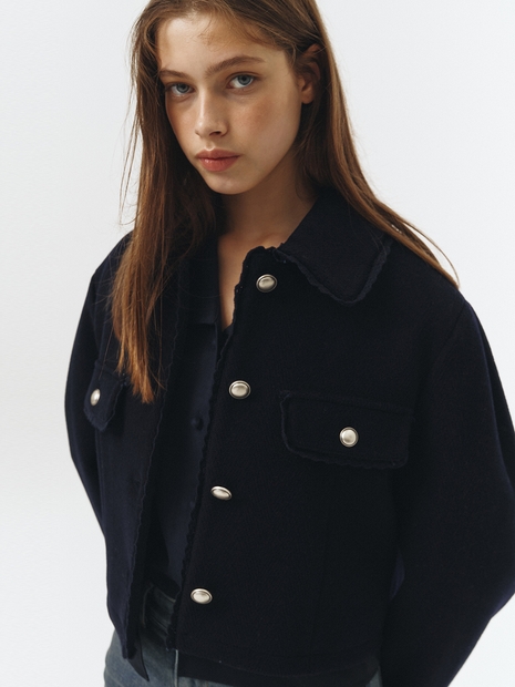 Volume Sleeve Cropped Jacket VC239OJK014M