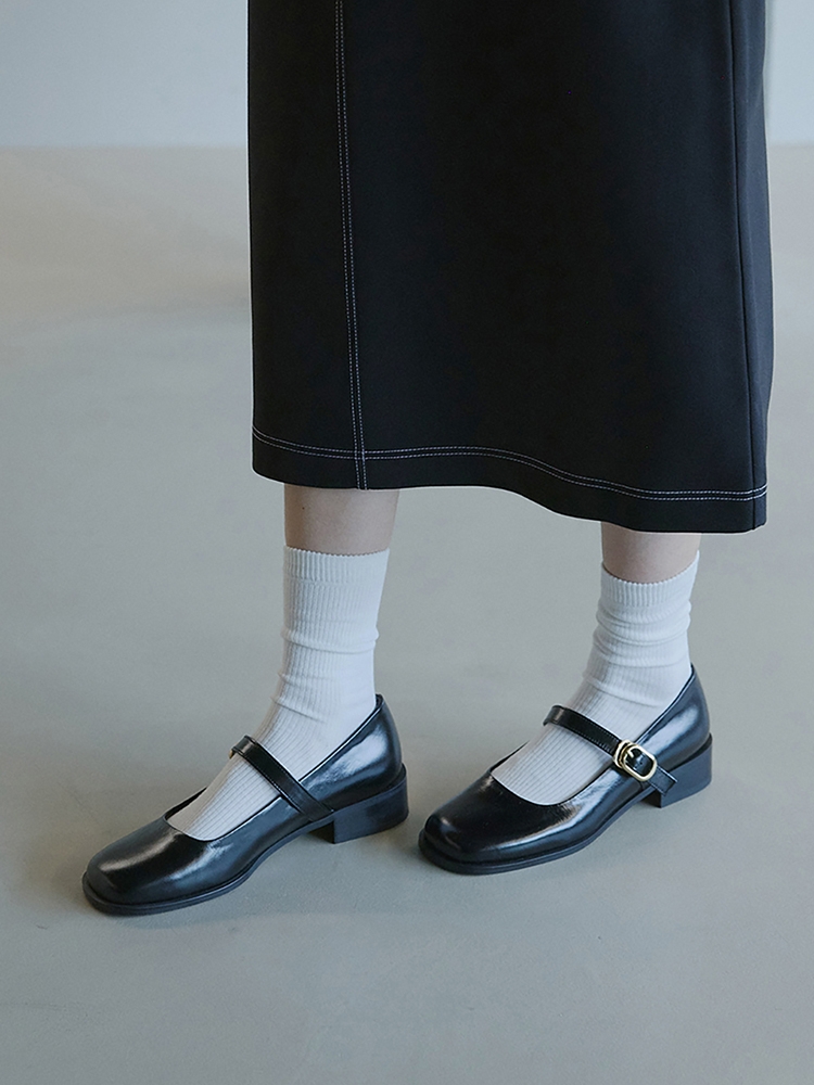 Square toe Maryjane Loafers