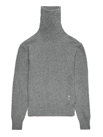 아미 AMI 캐시미어 터틀넥 니트 HKS427 005 Heather Grey