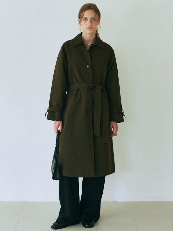 CLASSIC MOOD TRENCH COAT_KHAKI BROWN