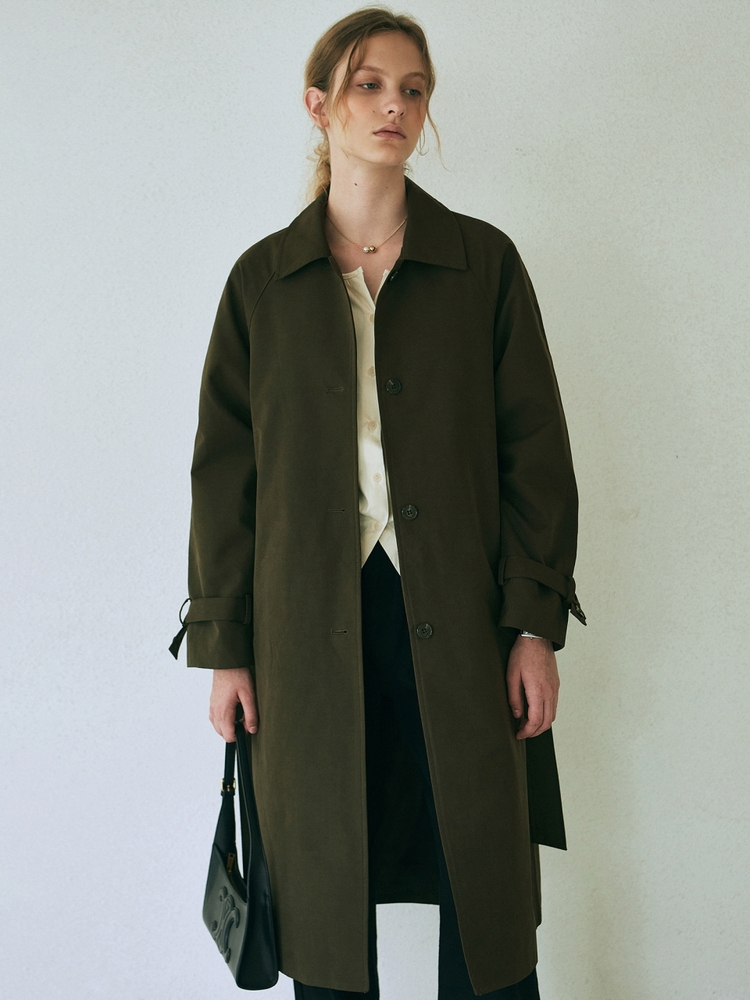 CLASSIC MOOD TRENCH COAT_KHAKI BROWN