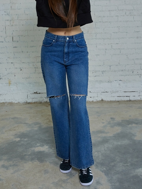  DISTRESSED WIDE [INDIGO]