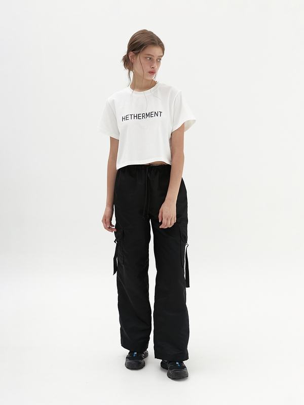 strappy cargo pants (black)