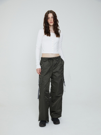 strappy cargo pants (khaki)