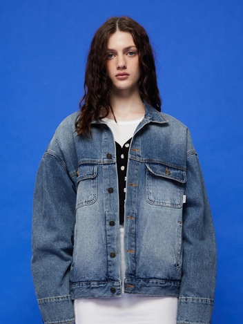 90s vintage denim jacket (blue)