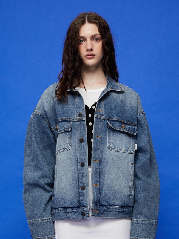 90s vintage denim jacket (blue)