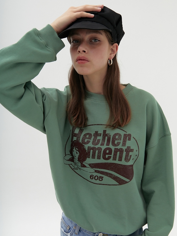 hether home sweatshirts (green)