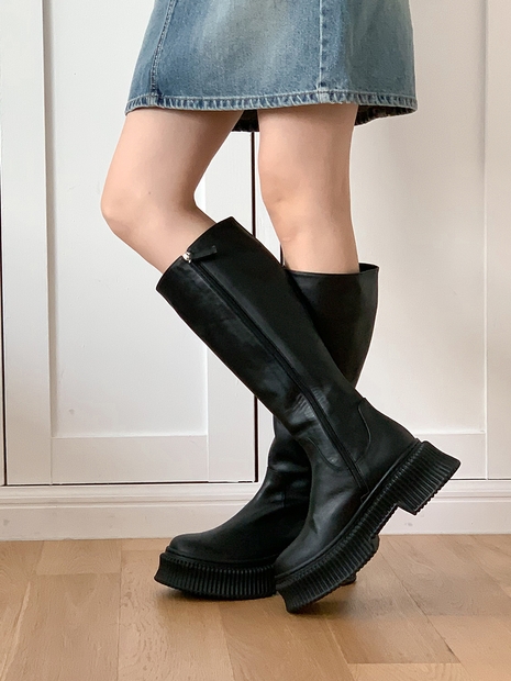 IS_231645  Arcro Chunky Slider Long Boots (Black)