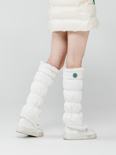 패딩 밴딩 레그워머 WHITE