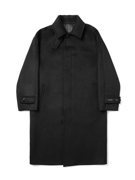 23 FW 남여공용 세미 오버핏 발마칸 코트 (BLACK)