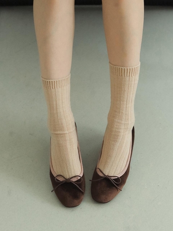 cv109 velvet ribbon flat _ 4colors
