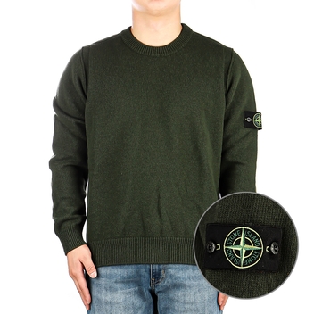 [스톤아일랜드] 23FW (7915508A3 V0058) 남성 와펜 니트