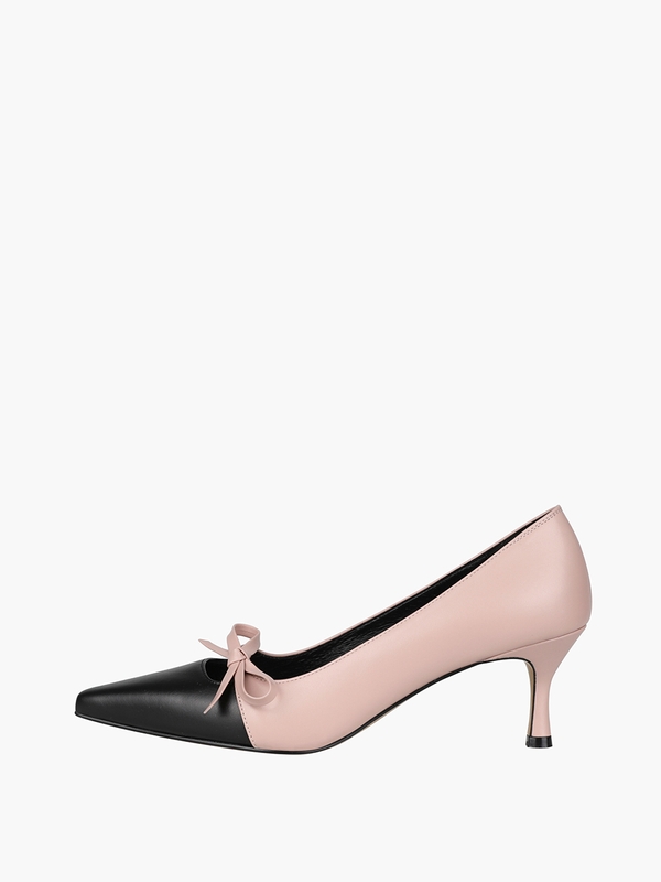 Grace Pumps - Pink+Black