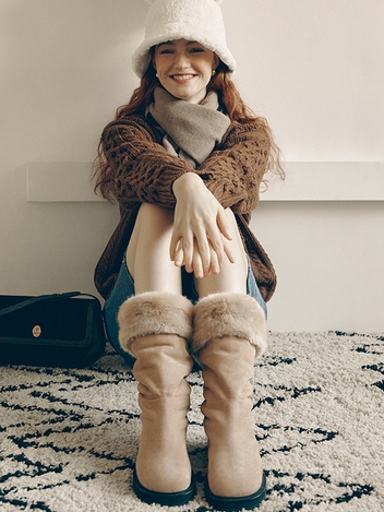 Fur boots_LINGLES RK1011b