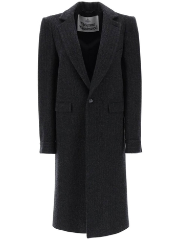 비비안웨스트우드 Vivienne westwood alien teddy pinstripe coat 1D010001W00N0SI