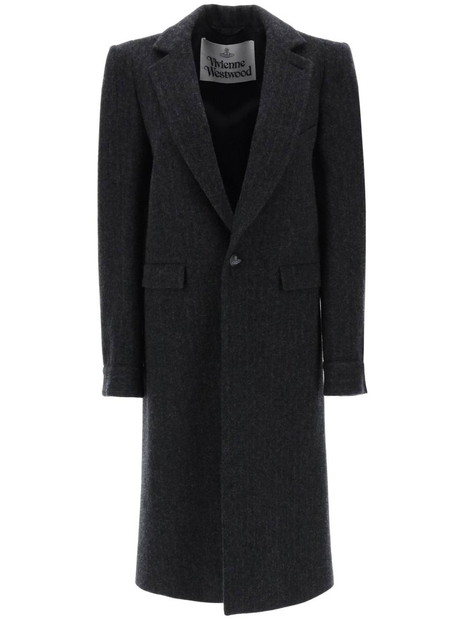 비비안웨스트우드 Vivienne westwood alien teddy pinstripe coat 1D010001W00N0SI