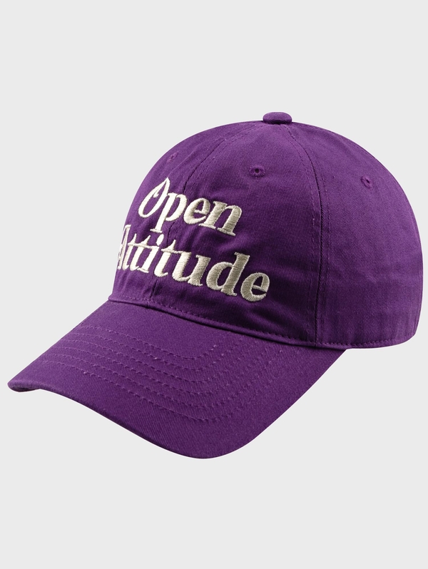 ATTITUDE LETTERING BALL CAP[PURPLE]