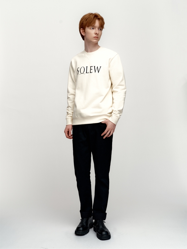 Loose-fit Logo Sweatshirt_Ivory