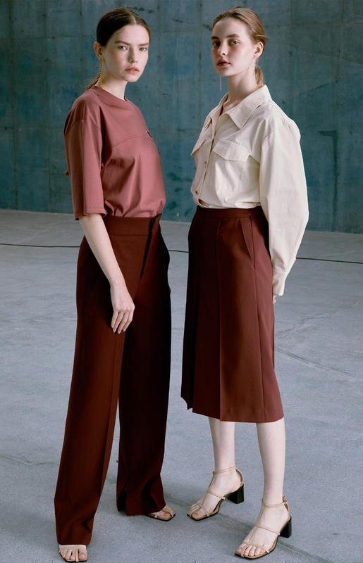 [NUVO10 누보텐]pintuck wide culottes pants VWPTKI0300