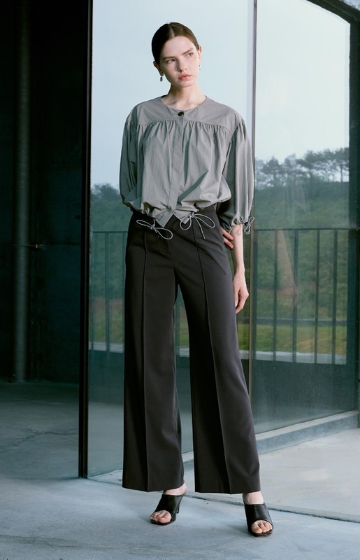 [NUVO10 누보텐]mannish-pintuck wide pants VWPTKI0100