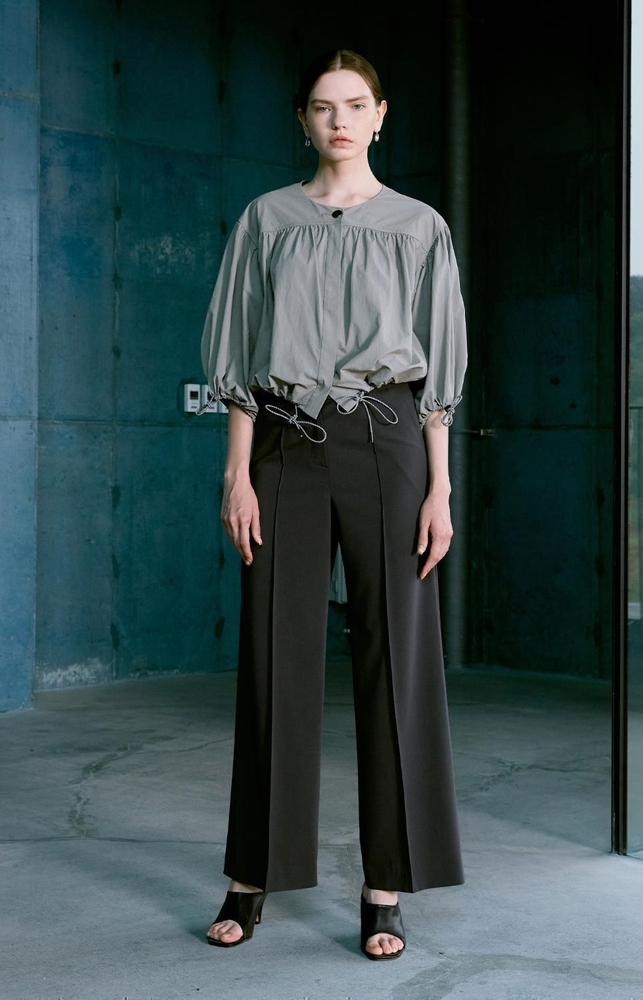 [NUVO10 누보텐]mannish-pintuck wide pants VWPTKI0100